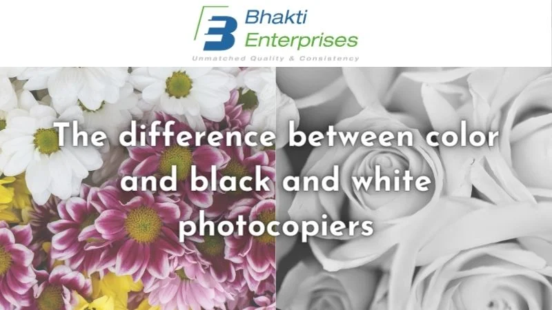 The difference between color and black and white photocopiers